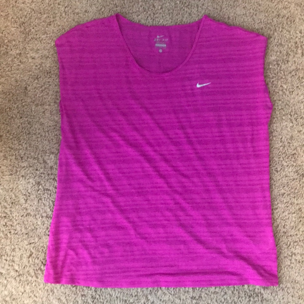 Pink Nike loose fit sleeveless top